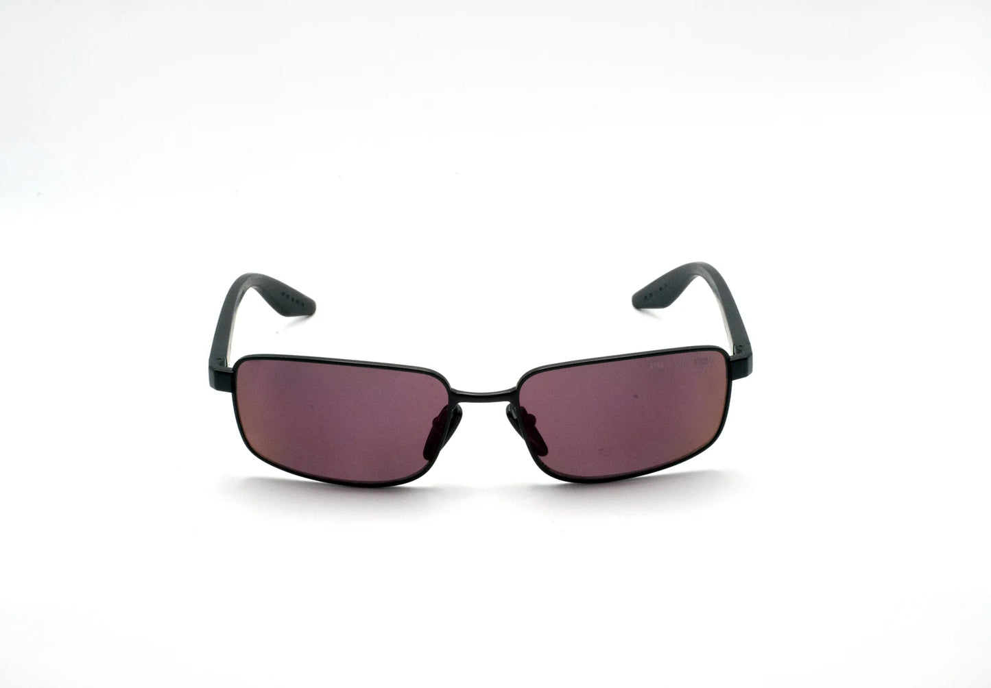 Occhiali da sole Prada Linea Rossa PS B54S 1BO07A Nero Opaco Red Polarized rettangolari