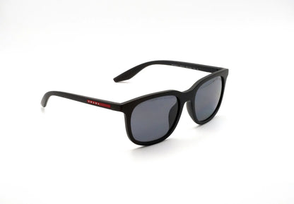 Occhiale da sole Prada Linea Rossa PS B09SU 1BO02G Nero opaco polarized rettangolare