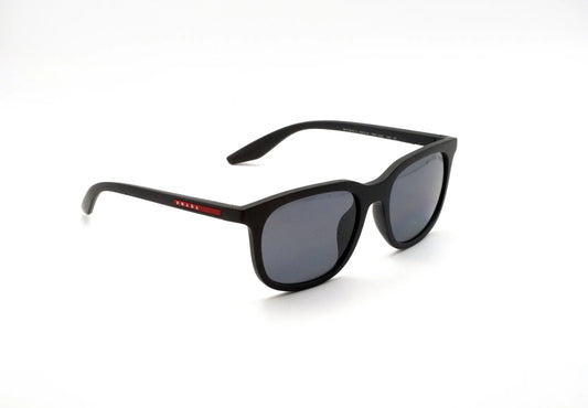 Occhiale da sole Prada Linea Rossa PS B09SU 1BO02G Nero opaco polarized rettangolare -laterale