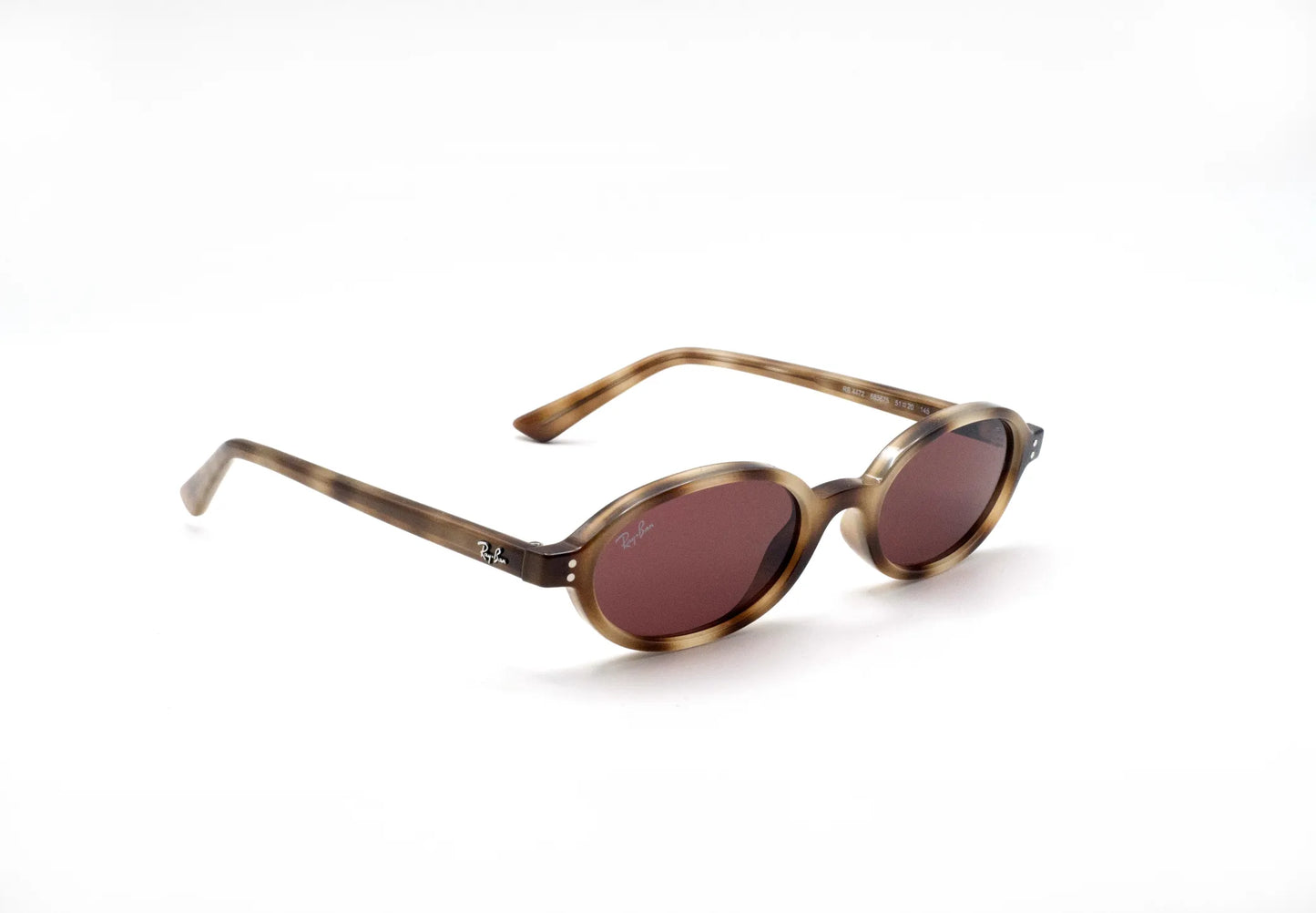Occhiali da sole Ray-Ban RB4472 685675 Havana Violet ovali