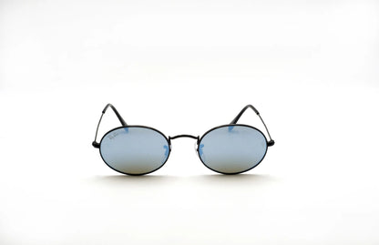 Occhiali da sole Ray-Ban Oval RB3547N Black Blue ovali