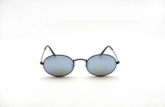 Occhiali da sole Ray-Ban Oval RB3547N Black Blue ovali