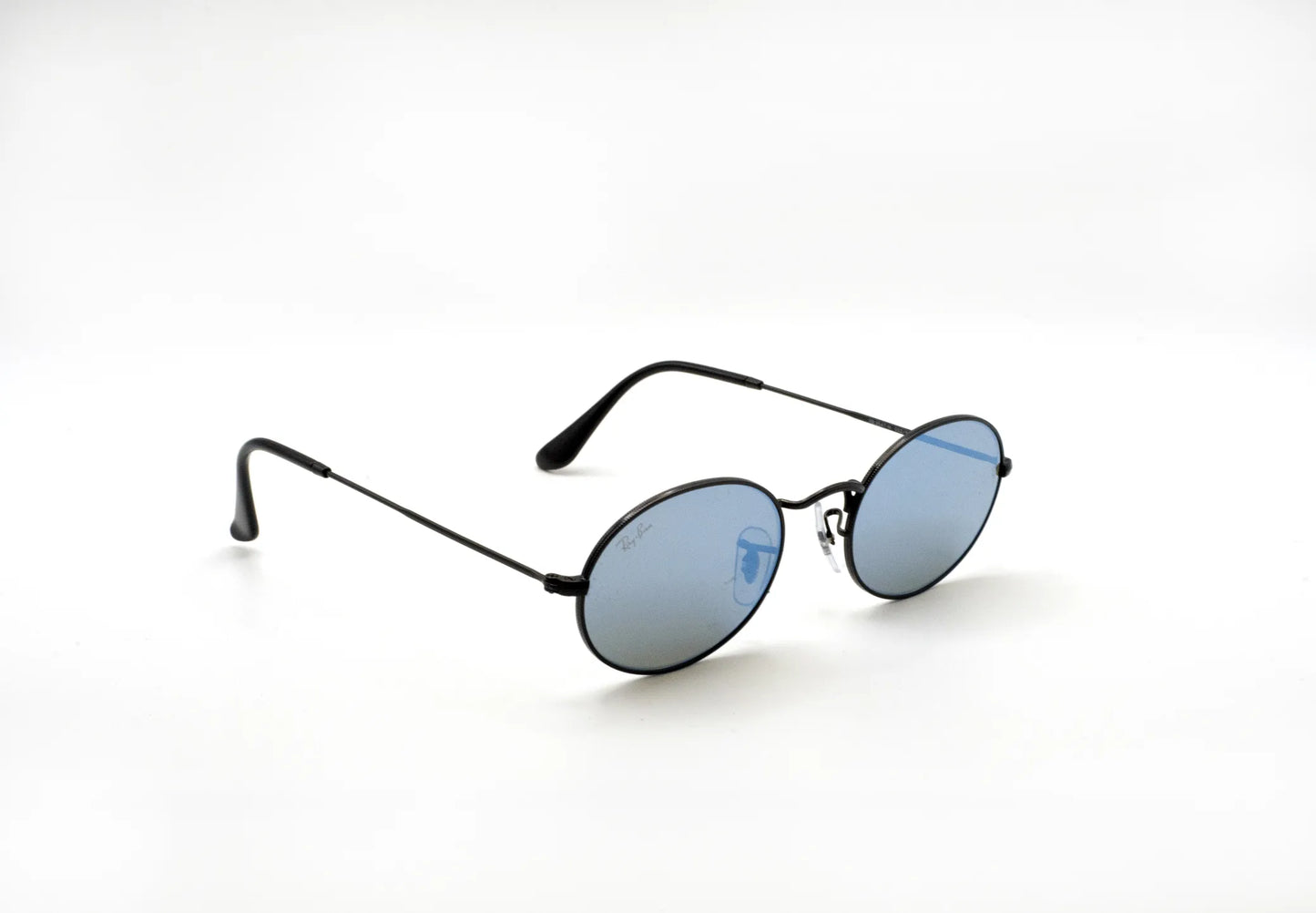 Occhiali da sole Ray-Ban Oval RB3547N Black Blue ovali