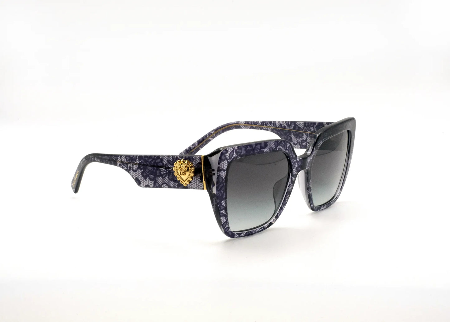 Occhiali da sole Dolce & Gabbana DG4538 34718G Print Black Lace squadrati