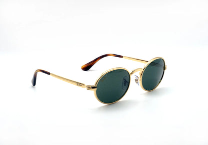 Occhiali da sole Ray-Ban A$AP Rocky RB3931 001/31 Gold Green rotondi