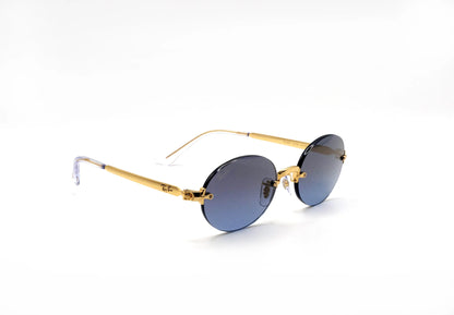 Occhiali da sole Ray-Ban A$AP Rocky RB3929 Gold Blue Grey Sfumato ovali
