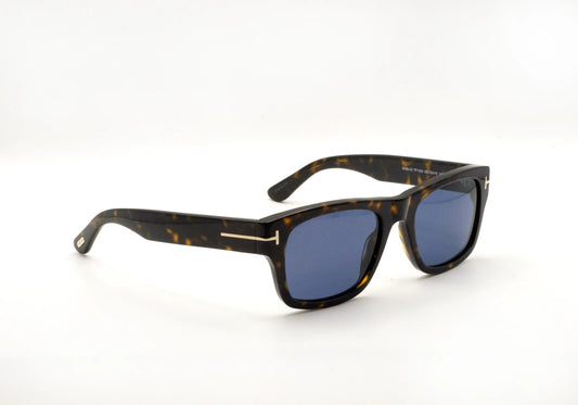 Occhiali da sole Tom Ford Smith-02 FT1303 52V Havana rettangolari -laterale