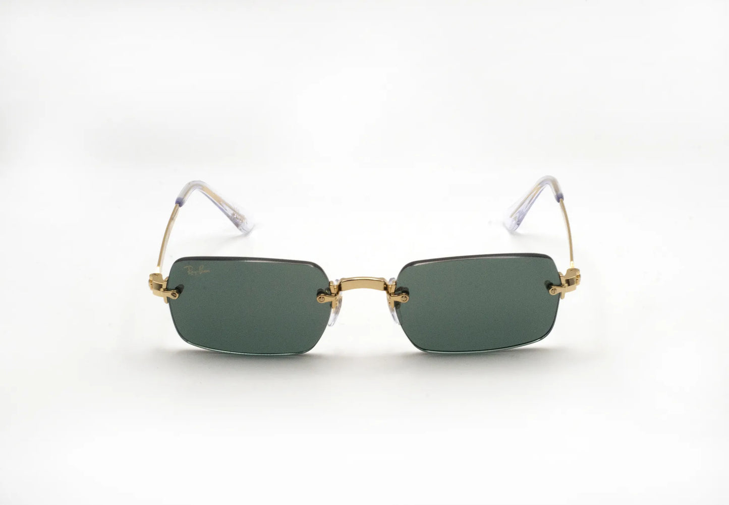 Occhiali da sole Ray-Ban RB3928 001/71 Gold Verde Scuro rettangolari