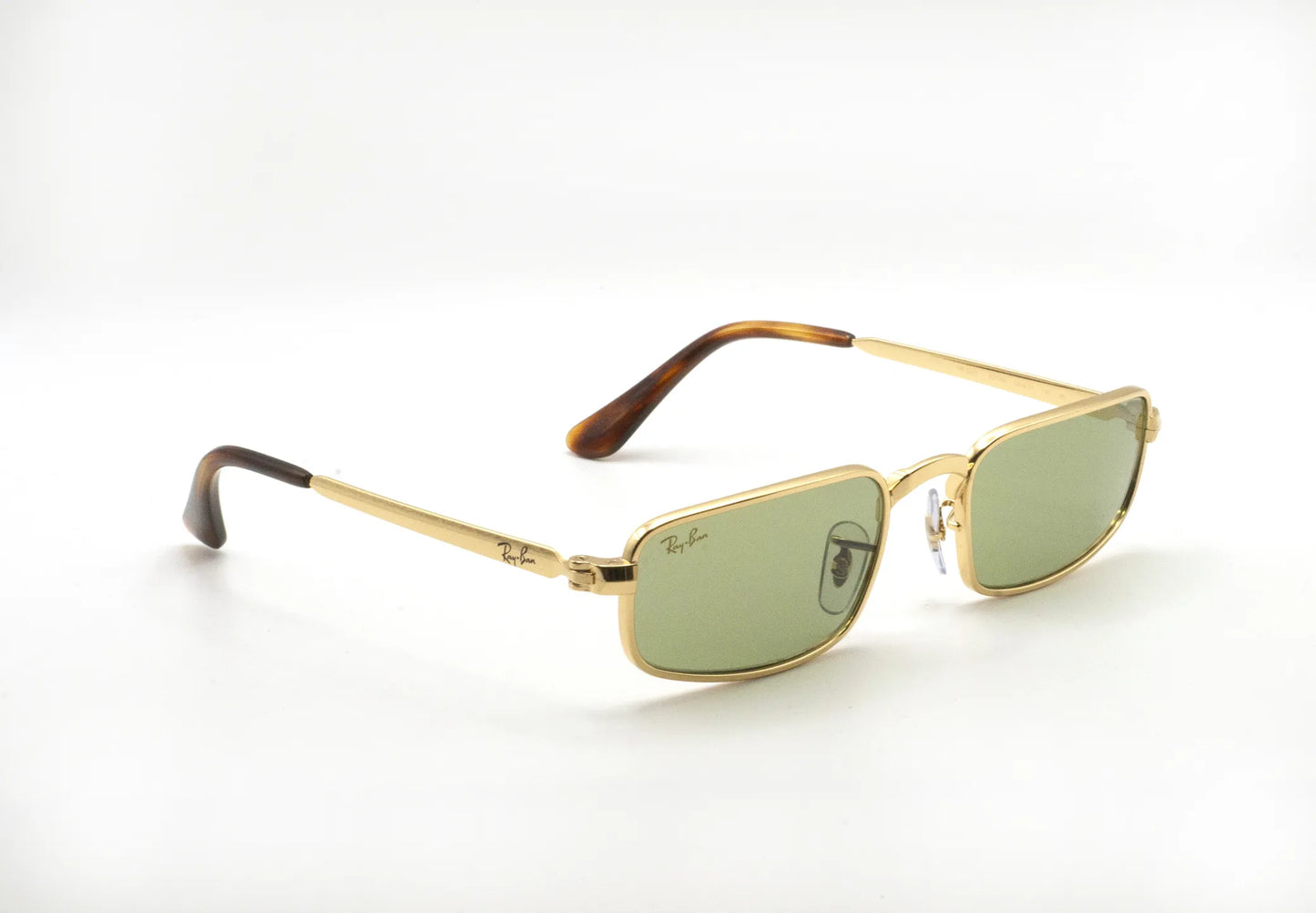 Occhiali da sole Ray-Ban A$AP Rocky RB3927 001/4E Gold Green rettangolari