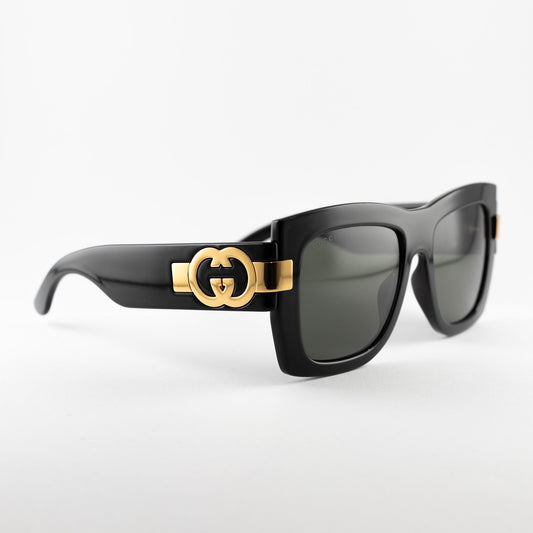 Occhiali da sole Gucci GG1688S 001 neri rettangolari