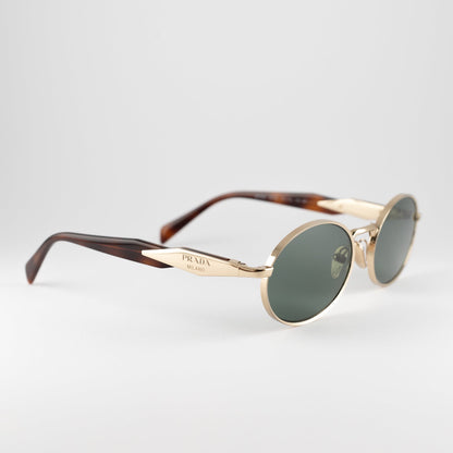 Occhiali da sole Prada SPR65Z ZVN-70L Green ovali