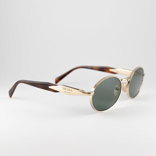 Occhiali da sole Prada SPR65Z ZVN-70L Green ovali