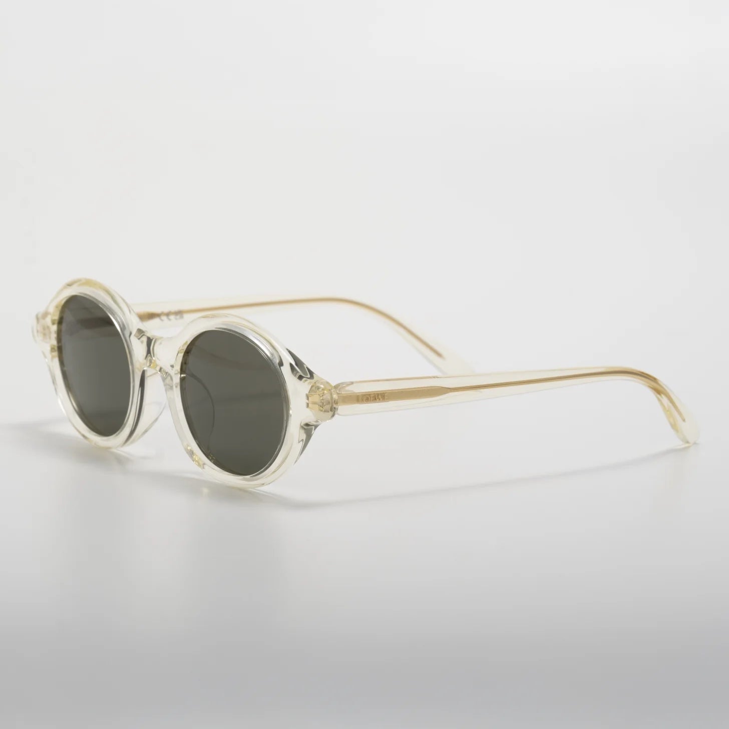Occhiale da sole Loewe Slim LW40162U 57N Gold Light-laterale