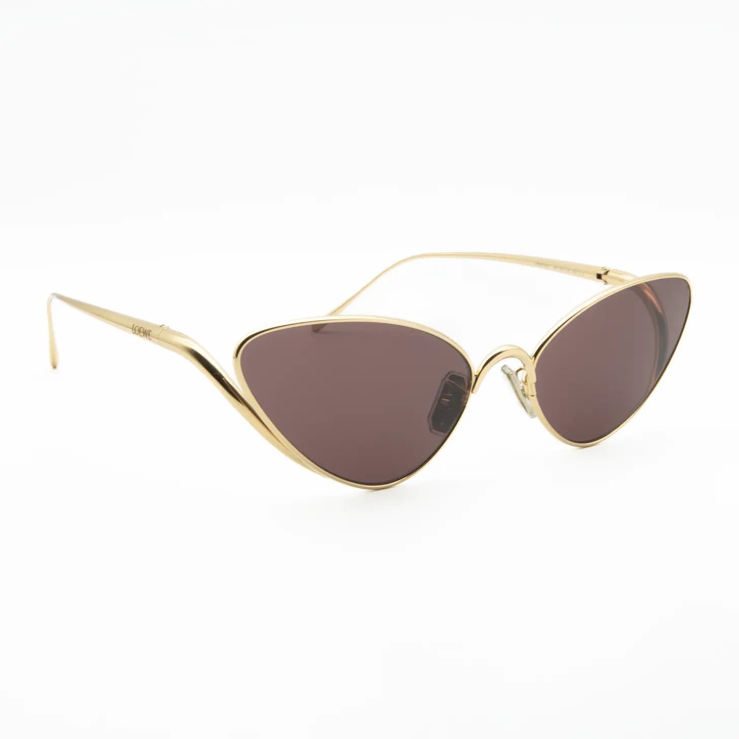 Occhiale da sole Loewe Signature LW40179U 30Y Oro/Viola-laterale