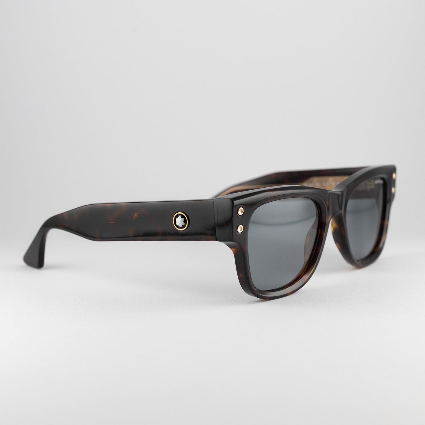 Occhiale da sole Montblanc MB0381S 002 Havana-laterale