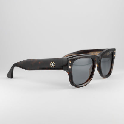 Occhiale da sole Montblanc MB0381S 002 Havana-laterale