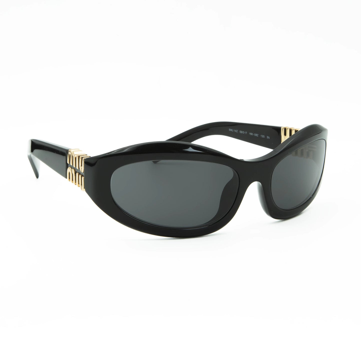 Occhiale da sole Miu Miu MU 14ZS 16K08Z Nero-laterale