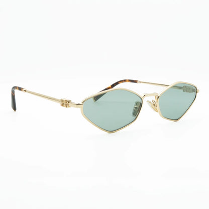 Occhiale da sole Miu Miu MU 56ZS ZVN50K Oro/ Grigio chiaro-laterale