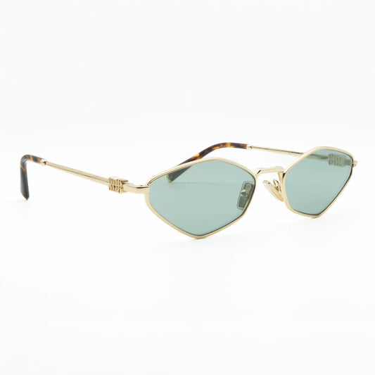 Occhiale da sole Miu Miu MU 56ZS ZVN50K Oro/ Grigio chiaro-laterale
