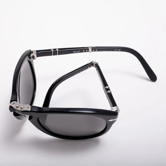 Occhiali da sole Persol Steve McQueen 714 S-M 95/B1 Black rotondi