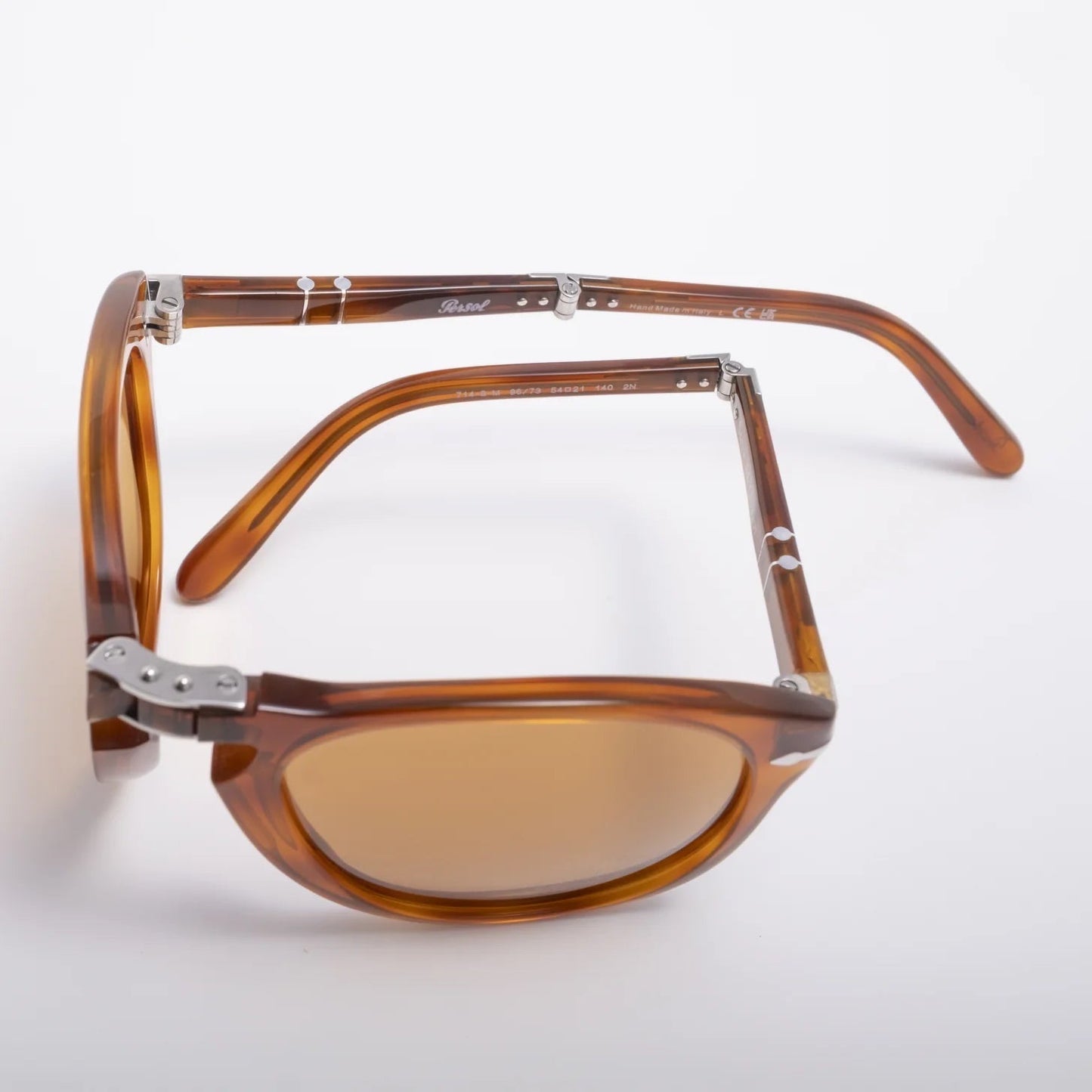 Occhiali da sole Persol Steve McQueen 714 S-M 96/73 Light Havana rotondi