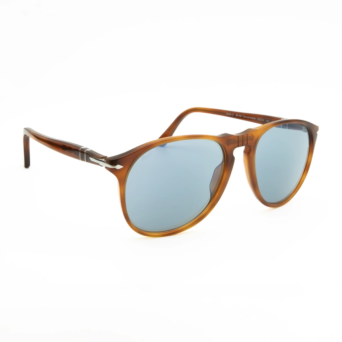 Occhiali da sole Persol PO9649S 96/56 Terra di Siena rotondi