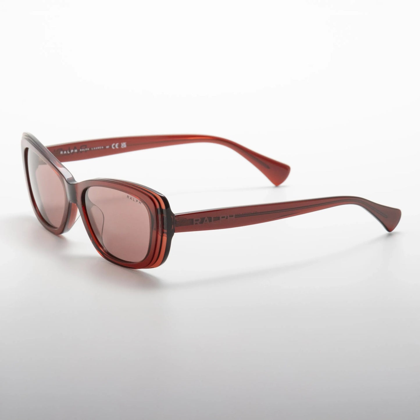 Occhiale da sole Ralph RA5322U 621069 Borgogna brillante trasparente-laterale