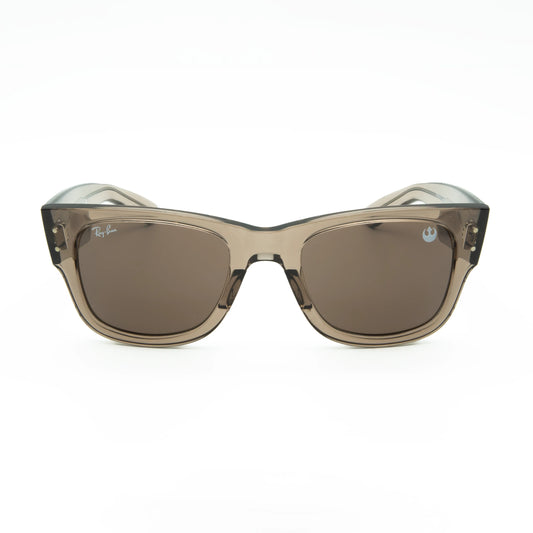Occhiale da sole Ray-Ban Star Wars Mega Wayfarer RB0840S 68701A Marrone chiaro trasparente