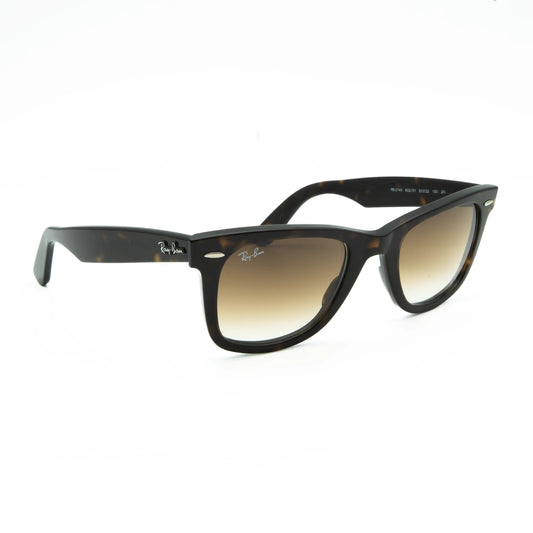 Occhiale da sole Ray-Ban Wayfarer RB2140 902/51 Tortoise-Light brown-laterale