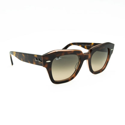 Occhiale da sole Ray-Ban State street RB2186 1324BG Havana su rosa trasparente-laterale