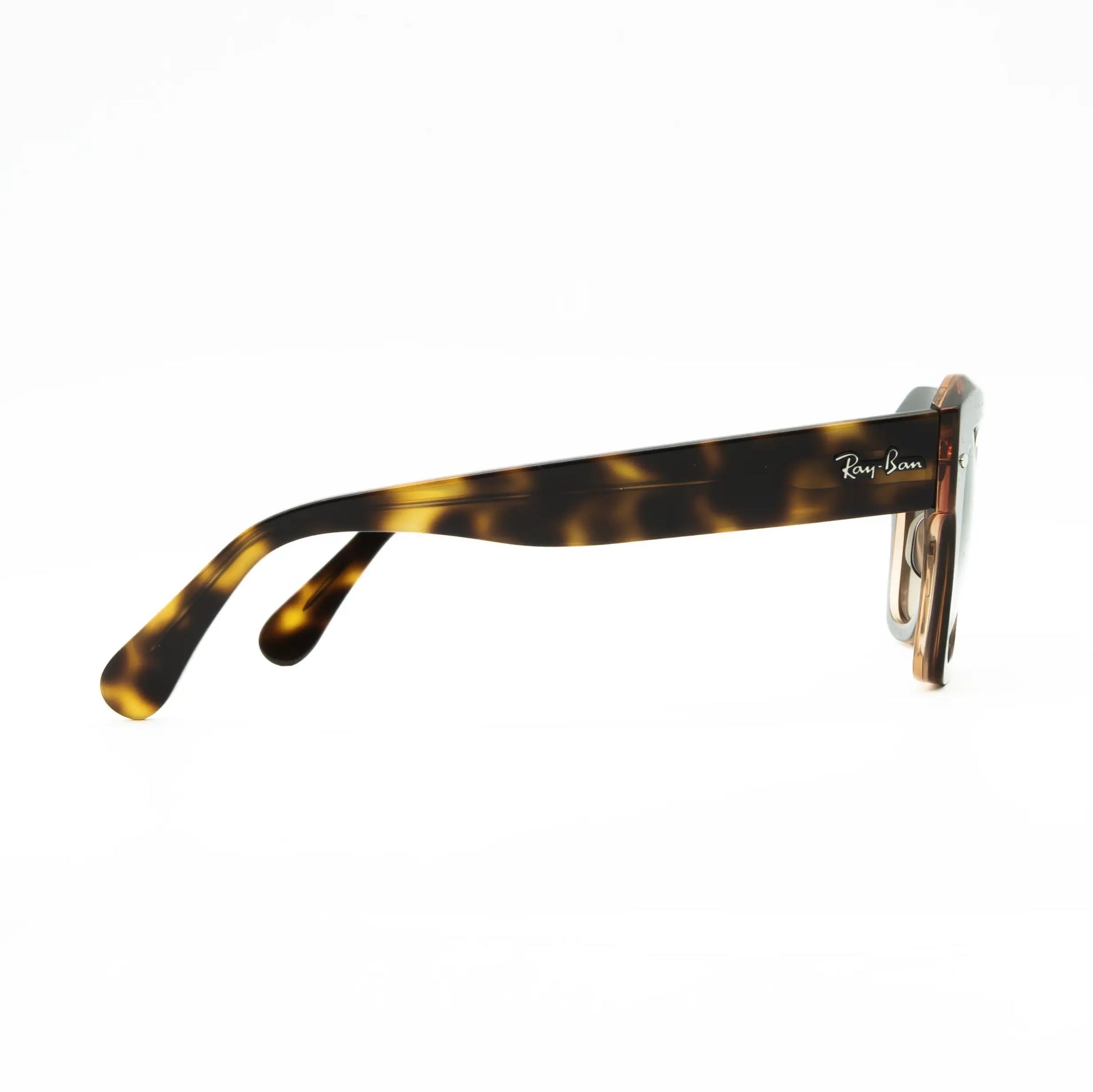 Occhiale da sole Ray-Ban State street RB2186 1324BG Havana su rosa trasparente-dettagli