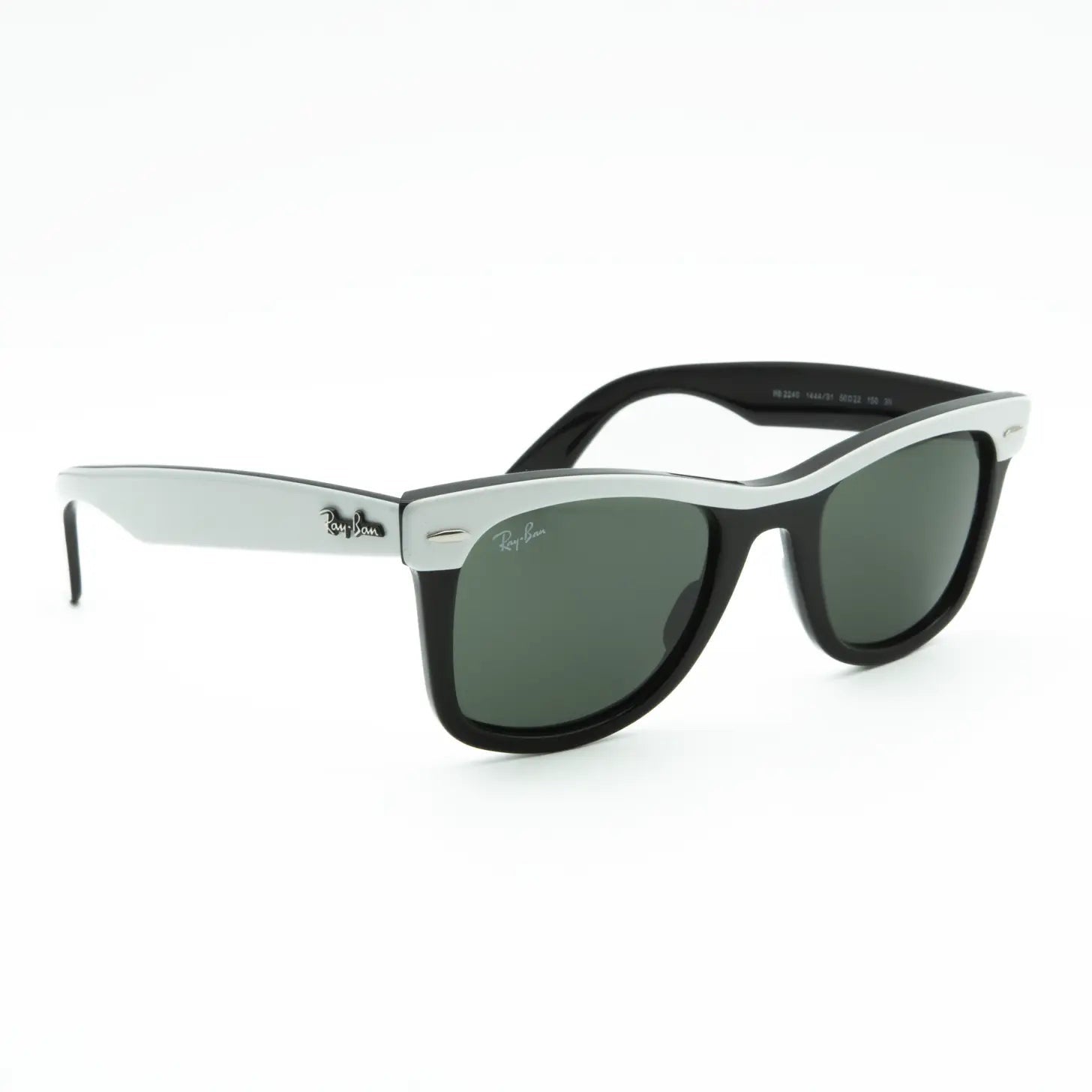 Occhiale da sole Ray-Ban Wayfarer Street Neat RB2240 1444/31 Bianco/Nero-laterale