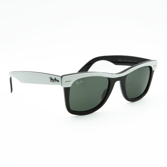 Occhiale da sole Ray-Ban Wayfarer Street Neat RB2240 1444/31 Bianco/Nero-laterale