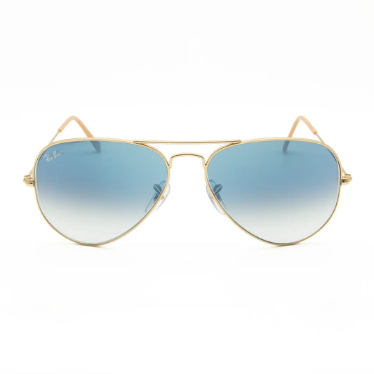 Occhiale da sole Ray-Ban Aviator large metal RB3025 001/3F Oro/Light blue