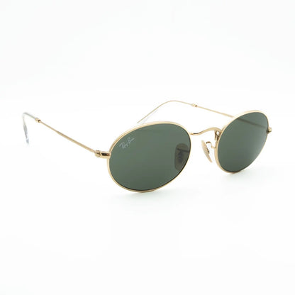 Occhiale da sole Ray-Ban Oval RB3547 001/31 Oro artista G-15-laterale