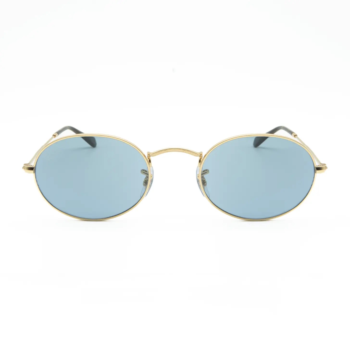 Occhiale da sole Ray-Ban Oval RB3547 001/56 Oro/Blu