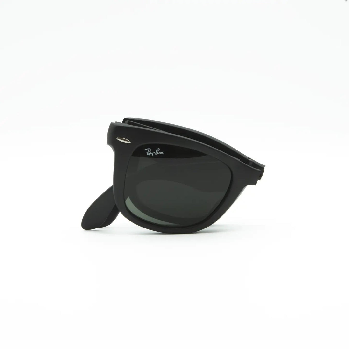 Occhiale da sole Ray-Ban Folding Wayfarer RB4105 601S Black G-15-confezione