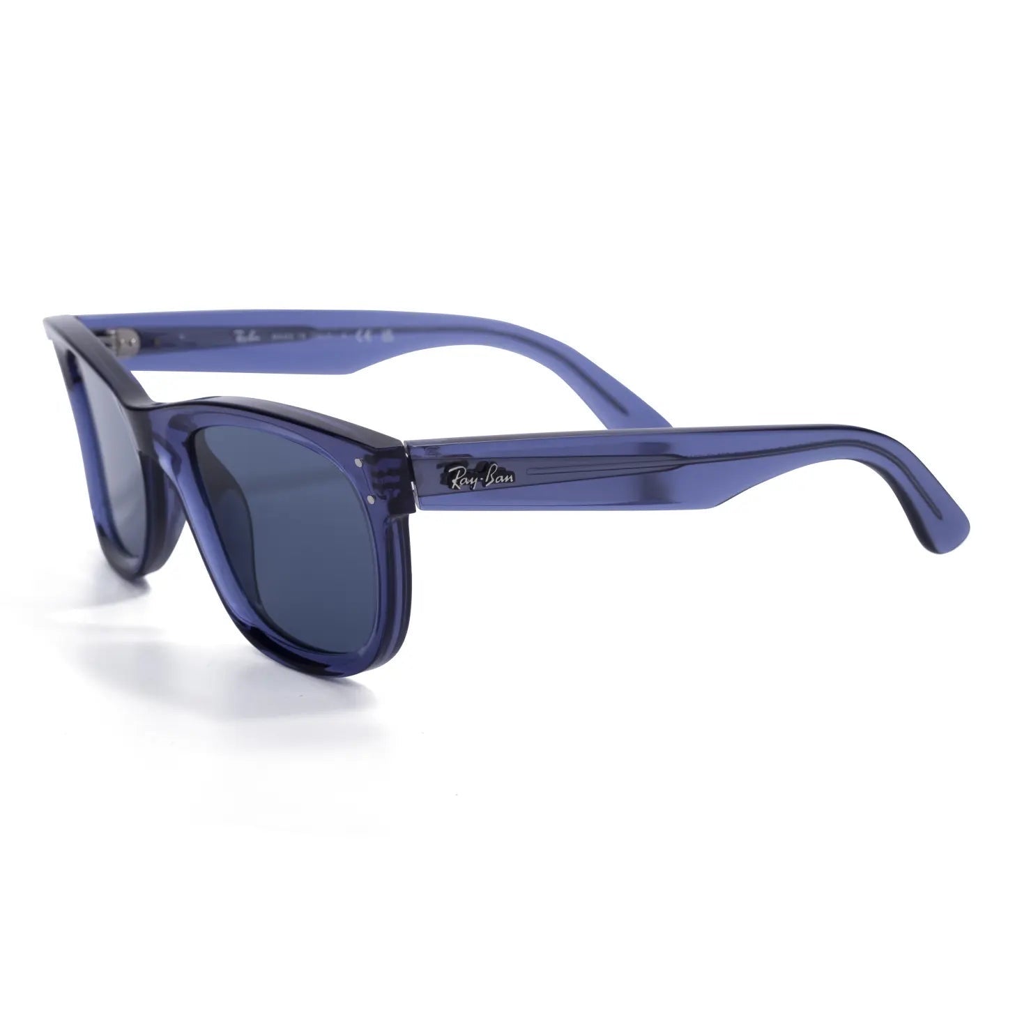 Occhiale da sole Ray-Ban Wayfarer Reverse RBR0502S 667772 - Nero/Azzurro-laterale