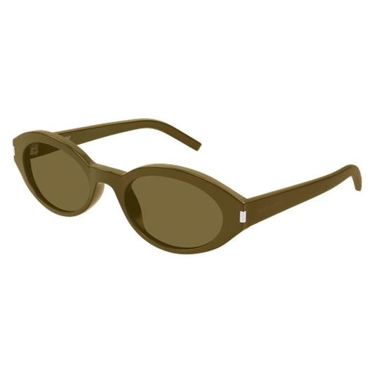 Occhiali da sole Saint Laurent SL 567-006 Marrone ovale -laterale