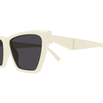 Occhiali da sole Saint Laurent SL M103-007 Avorio cat eye -dettagli
