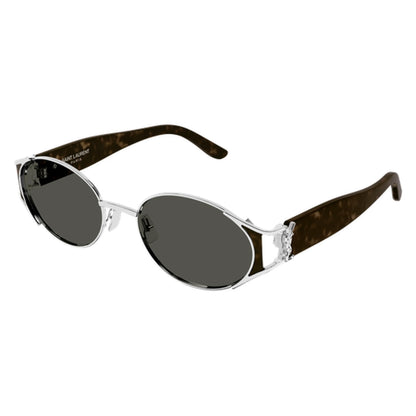 Occhiali da sole Saint Laurent SL M919-002 Havana/argento ovale