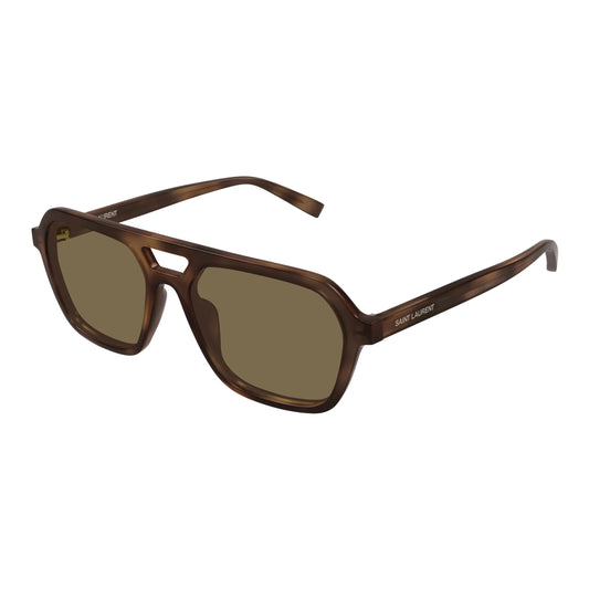 Occhiali da sole Saint Laurent SL 905-003 Havana pilot -laterale