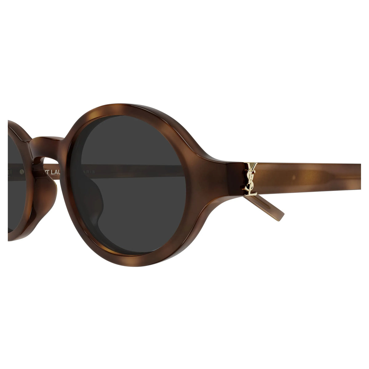 Occhiali da sole Saint Laurent SL M161-003 Havana ovale -dettagli