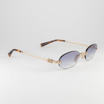 Occhiale da sole Miu Miu SMU A54 ZVN-80O Gold-laterale
