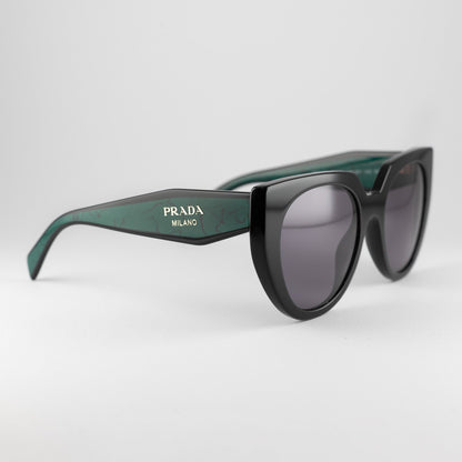 Occhiale da sole Prada SPR 14W 1AB-5Z1 Black-laterale