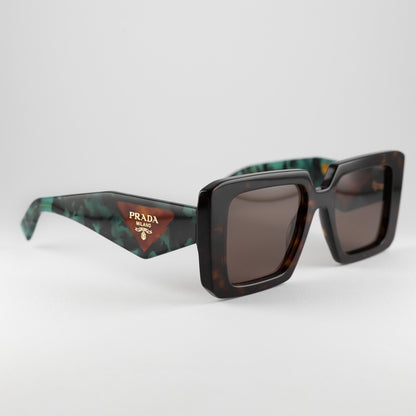 Occhiale da sole Prada SPR 23Y 2AU-06B Havana-laterale