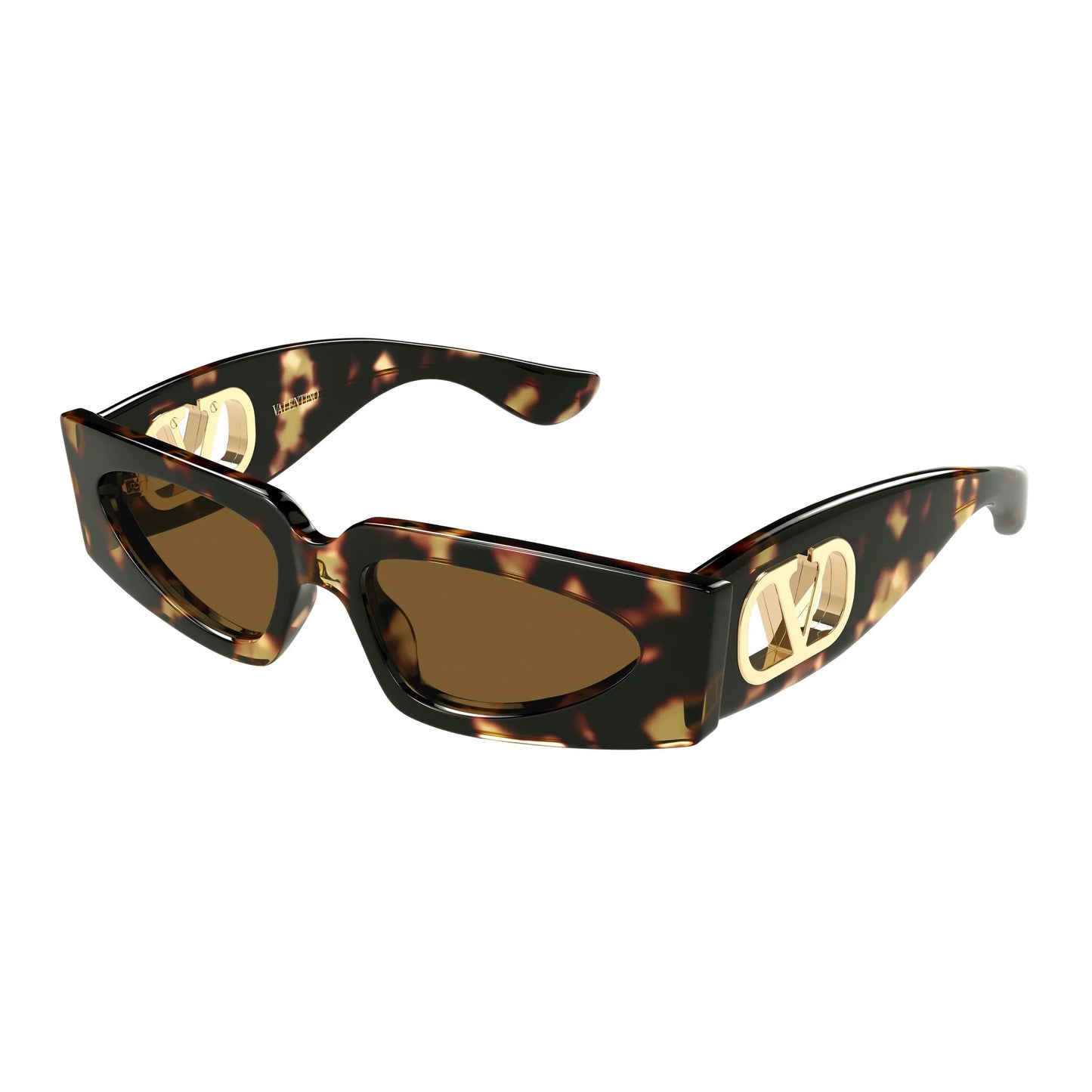 Occhiali da sole Valentino VG0001S 002 Havana Brown cat-eye -laterale
