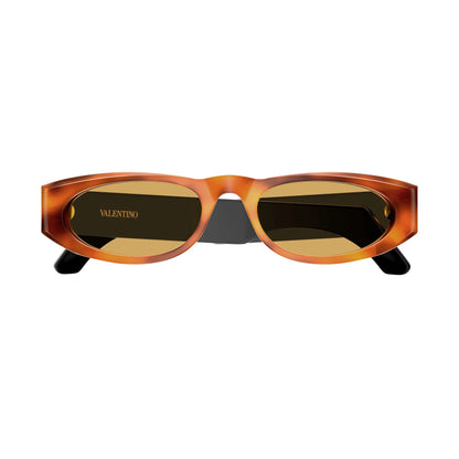 Occhiali da sole Valentino VG0007S 002 Black Havana Brown ovali