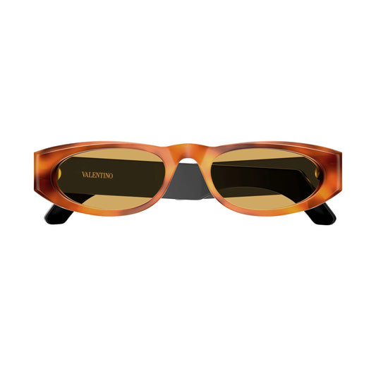 Occhiali da sole Valentino VG0007S 002 Black Havana Brown ovali