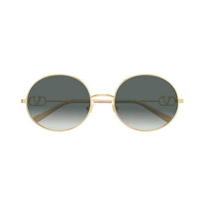 Occhiali da sole Valentino VG0027S 001 Gold Grey rotondi